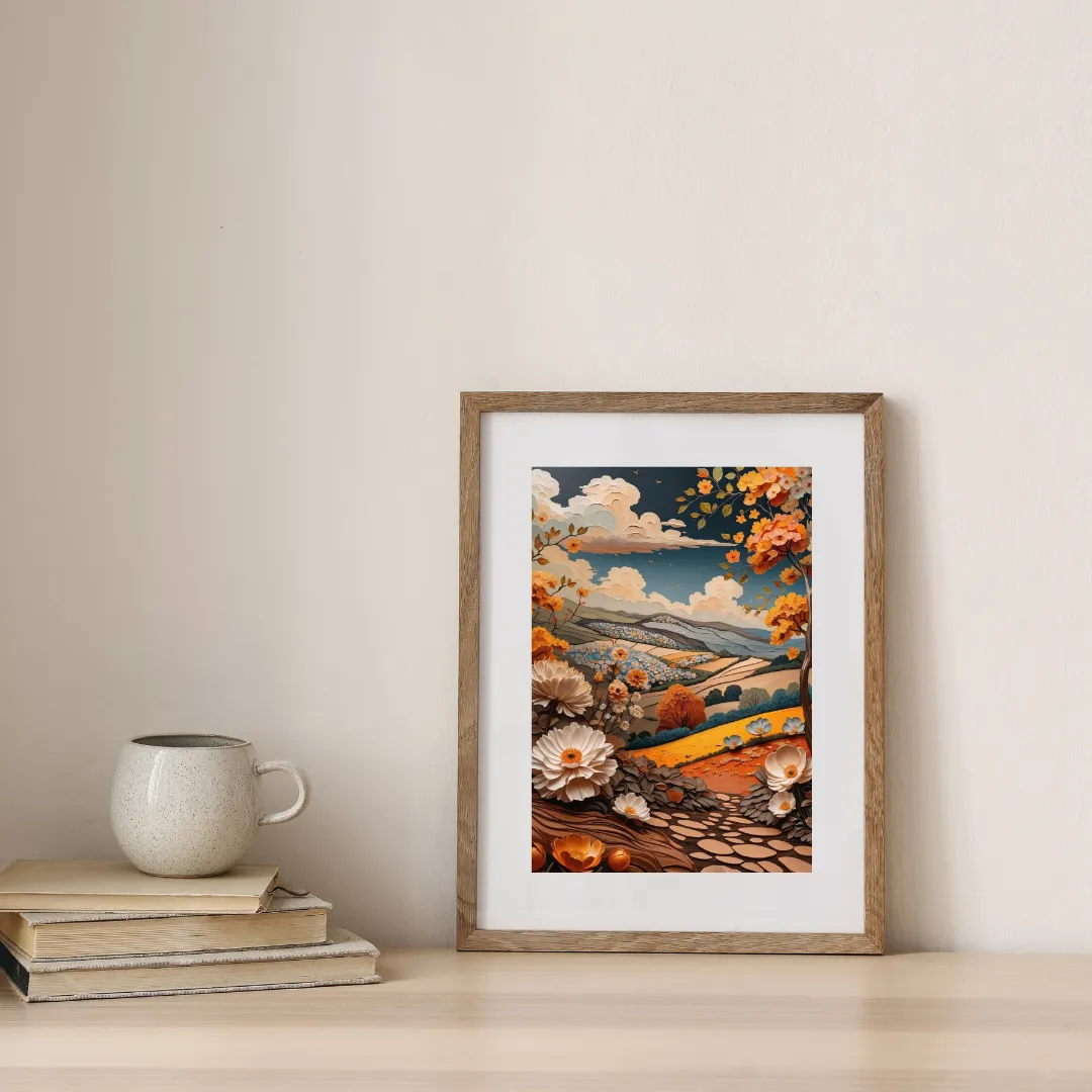 Autumn’s Painted Symphony — digital art print by Lurevi