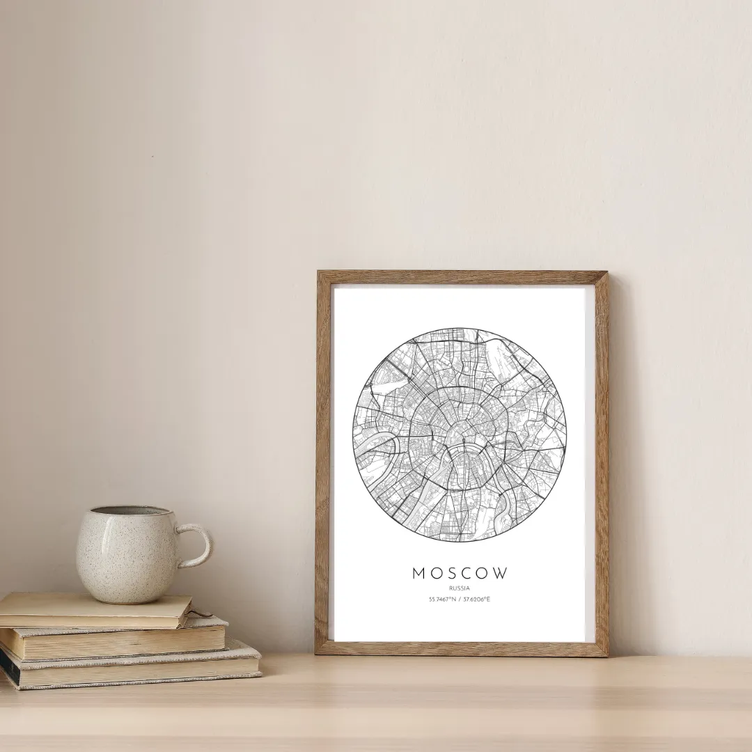 The Geometry of Moscow — digital art print by Lurevi