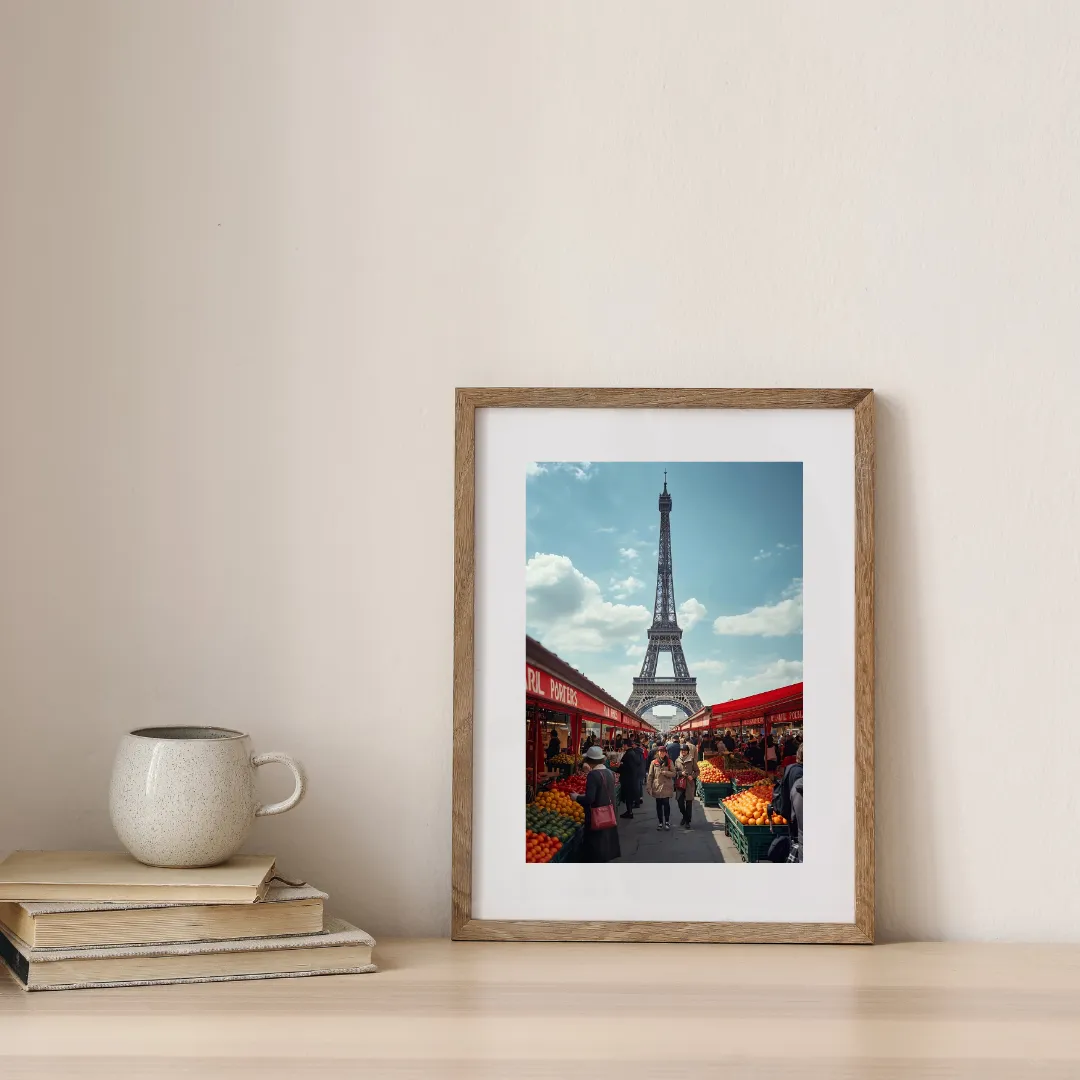 Market Stroll in Paris — digital art print by Lurevi