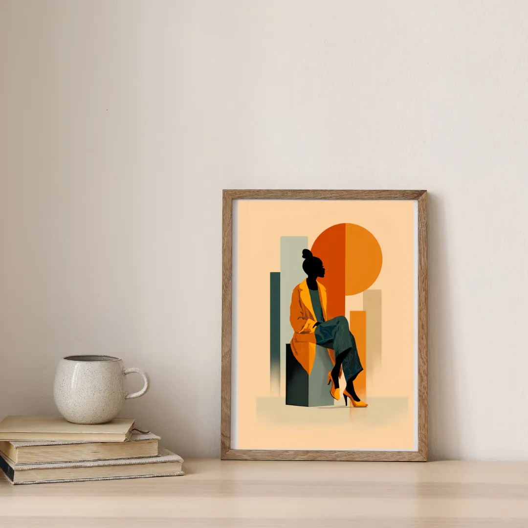 Amber Reflections of Style — digital art print by Lurevi