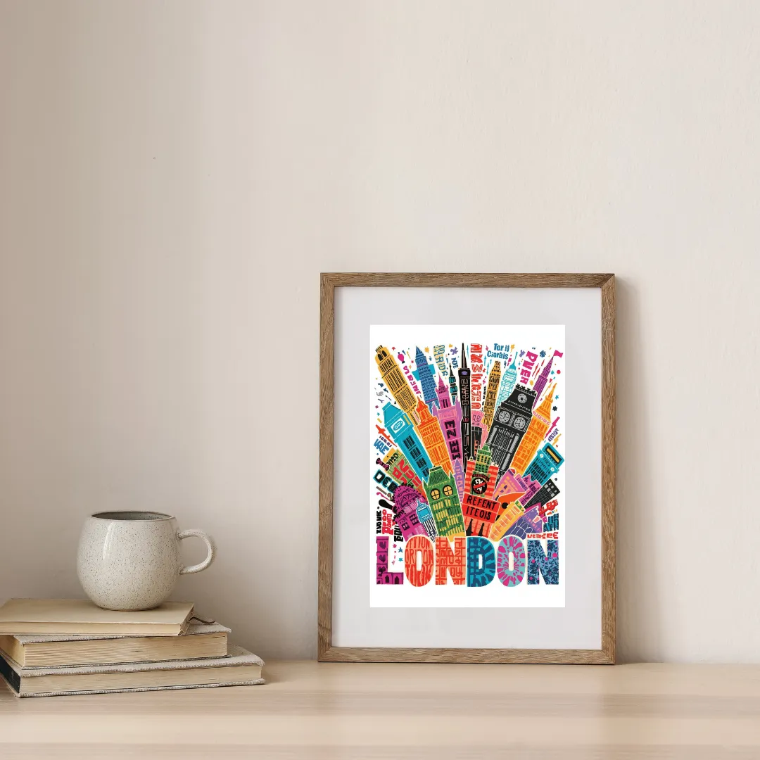 Pop Art London — digital art print by Lurevi