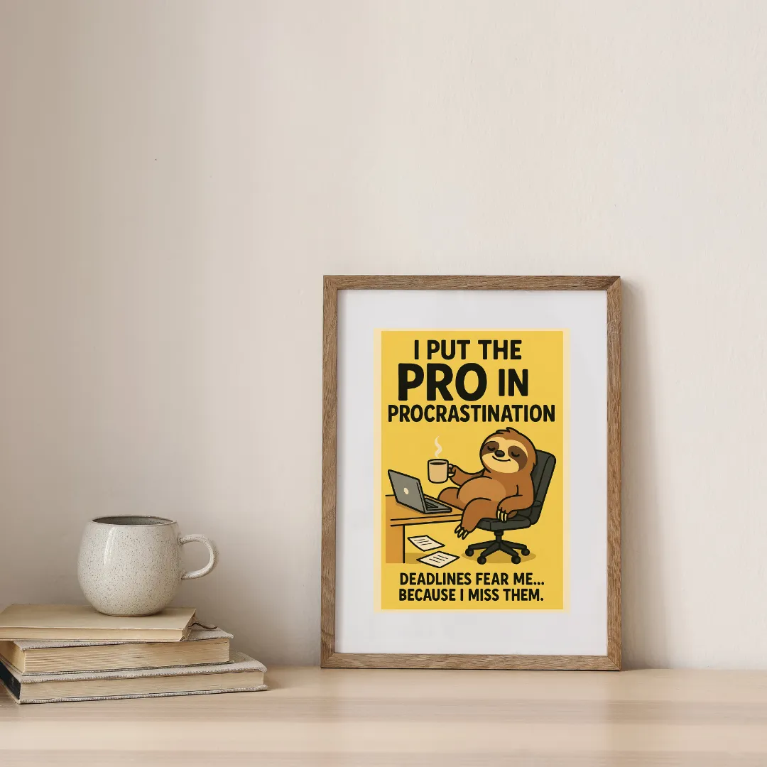 The Professional Procrastinator — digital art print by Lurevi