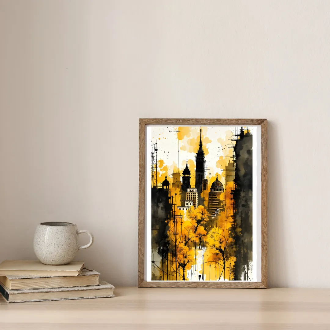 Golden Hour Metropolis — digital art print by Lurevi