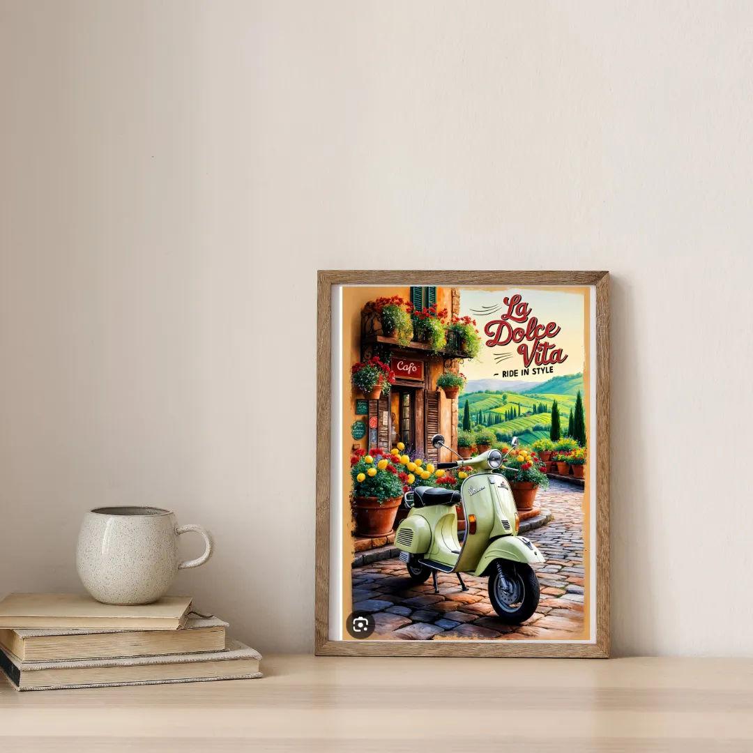 Ride Into La Dolce Vita — digital art print by Lurevi