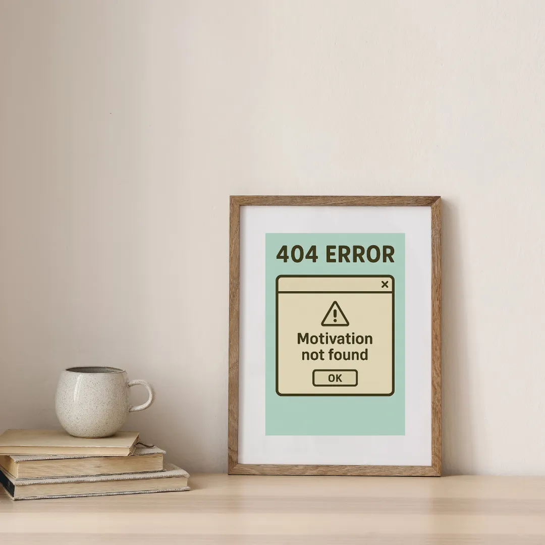 Motivation Error — digital art print by Lurevi