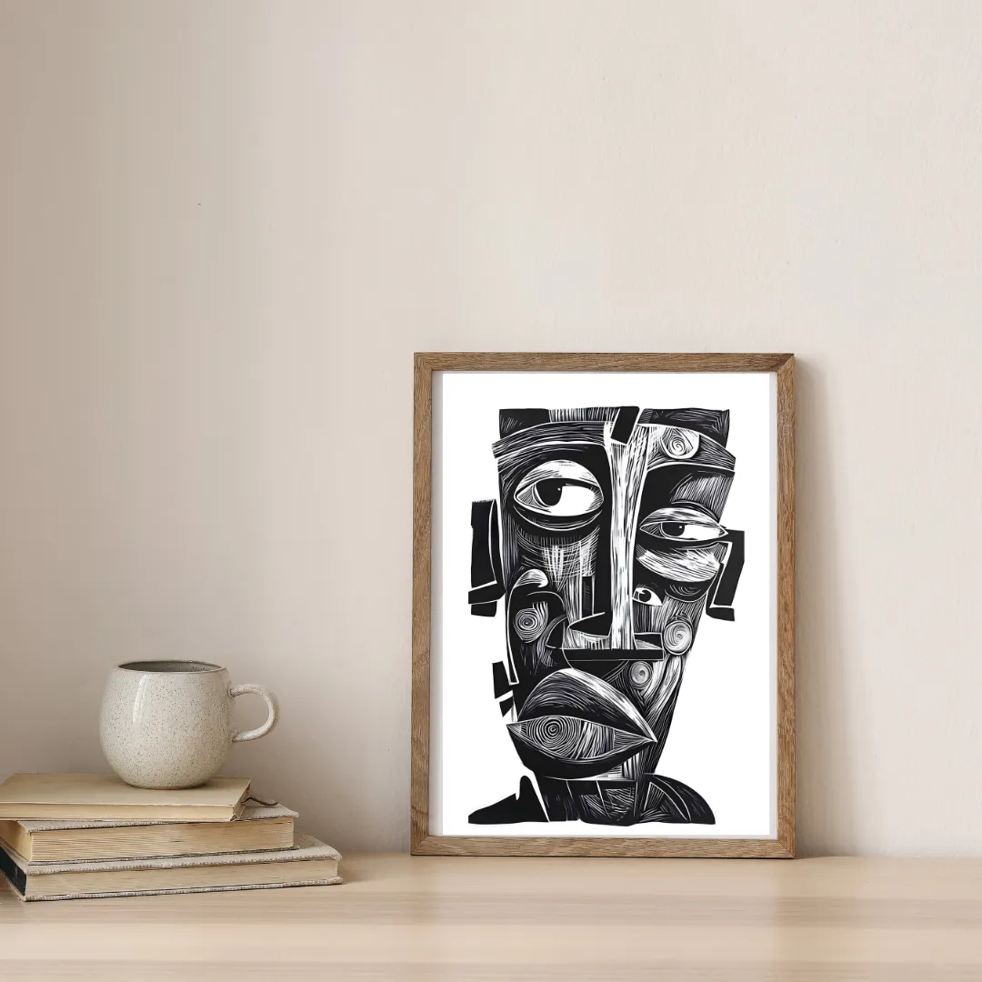 Fractured Gaze of Thought — digital art print by Lurevi