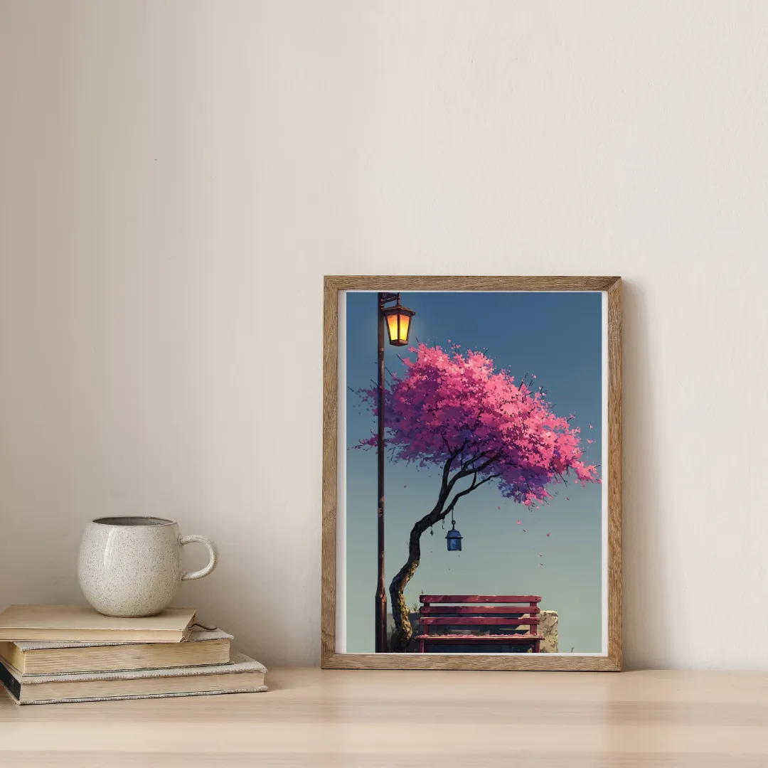 Beneath The Pink Canopy — digital art print by Lurevi