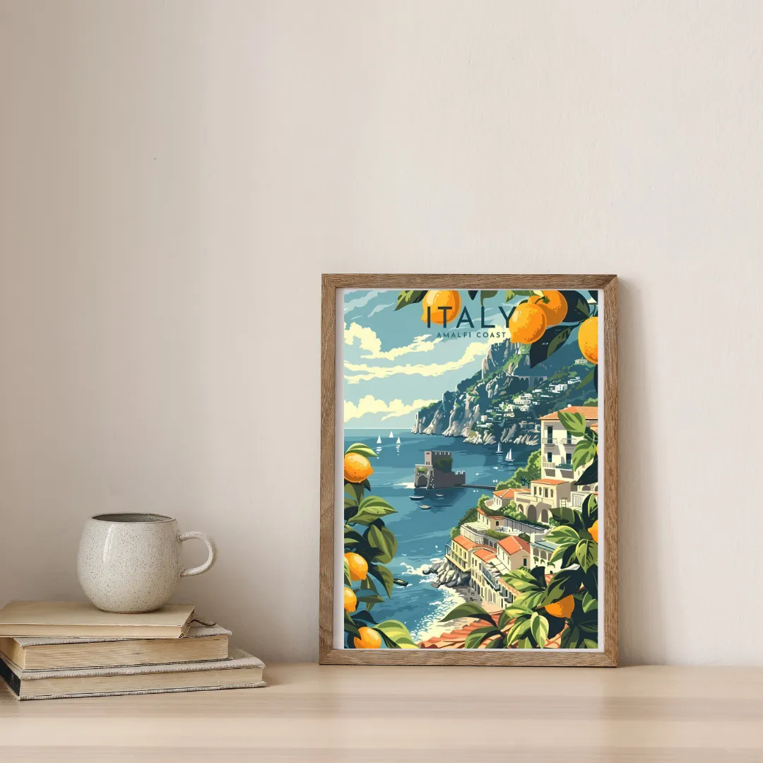 Italy - Amalfi Lemon Dreams — digital art print by Lurevi