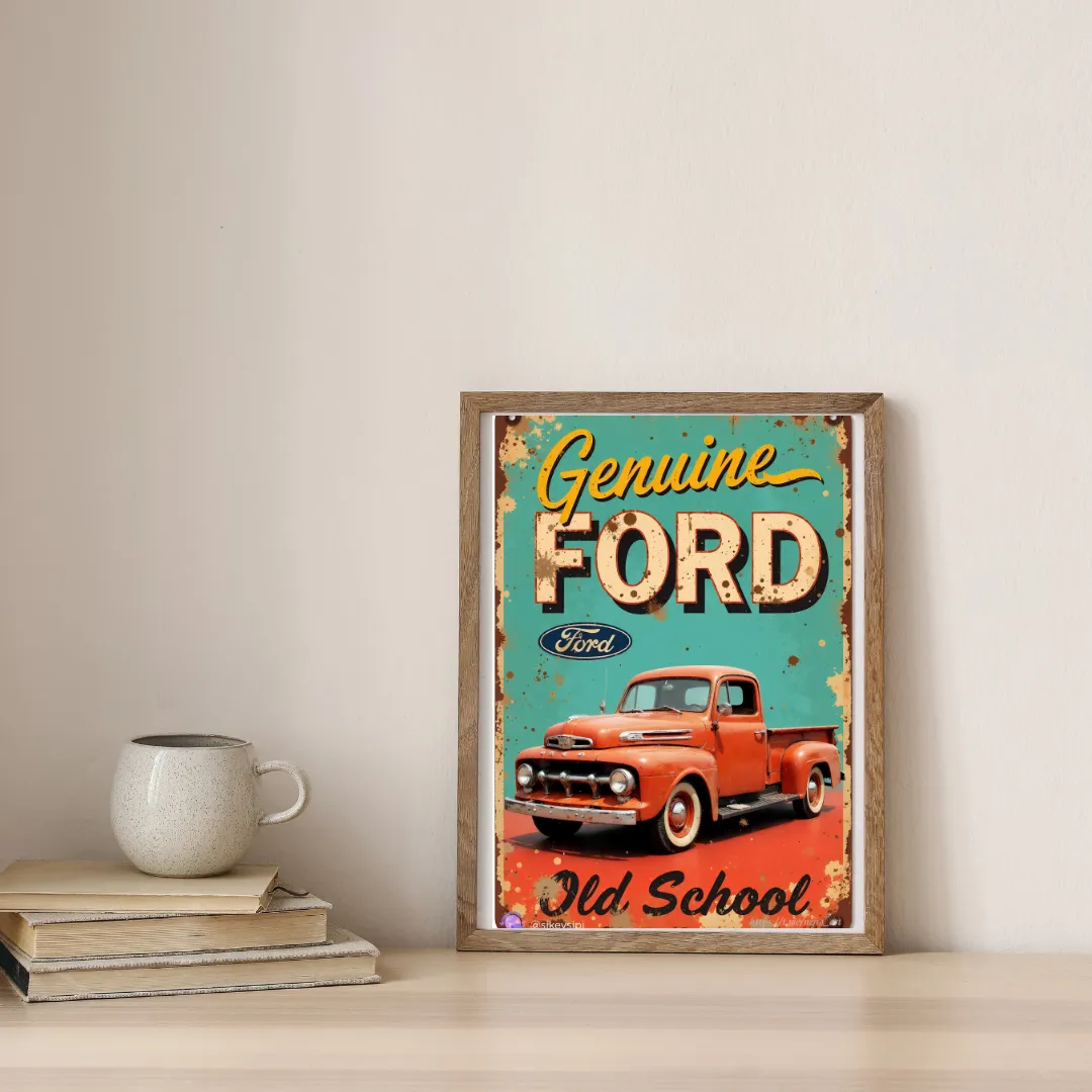 Classic Ford Forever — digital art print by Lurevi