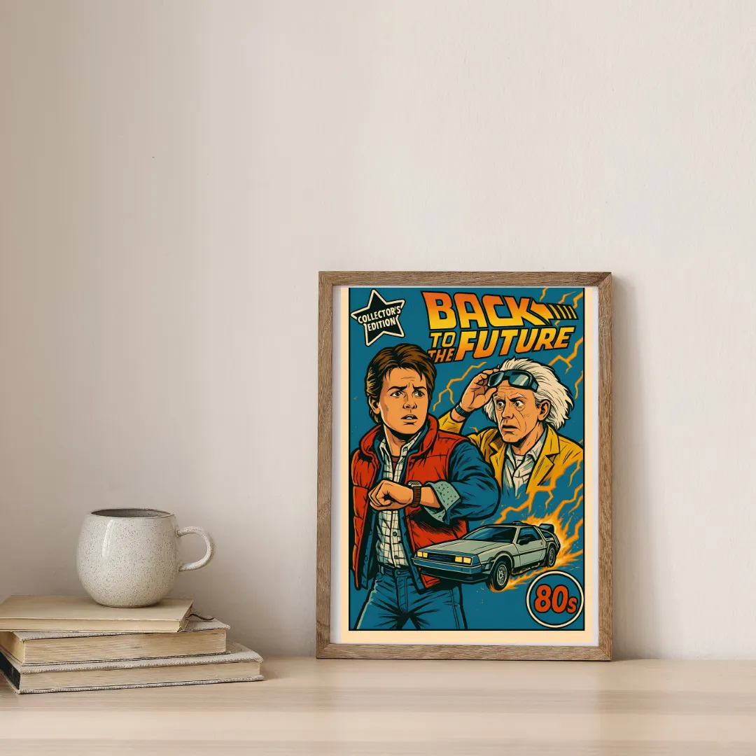 Back to the Future Reloaded — digital art print by Lurevi