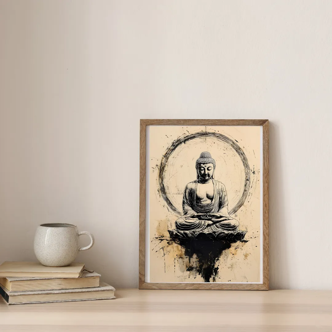 Meditation Beyond Time — digital art print by Lurevi
