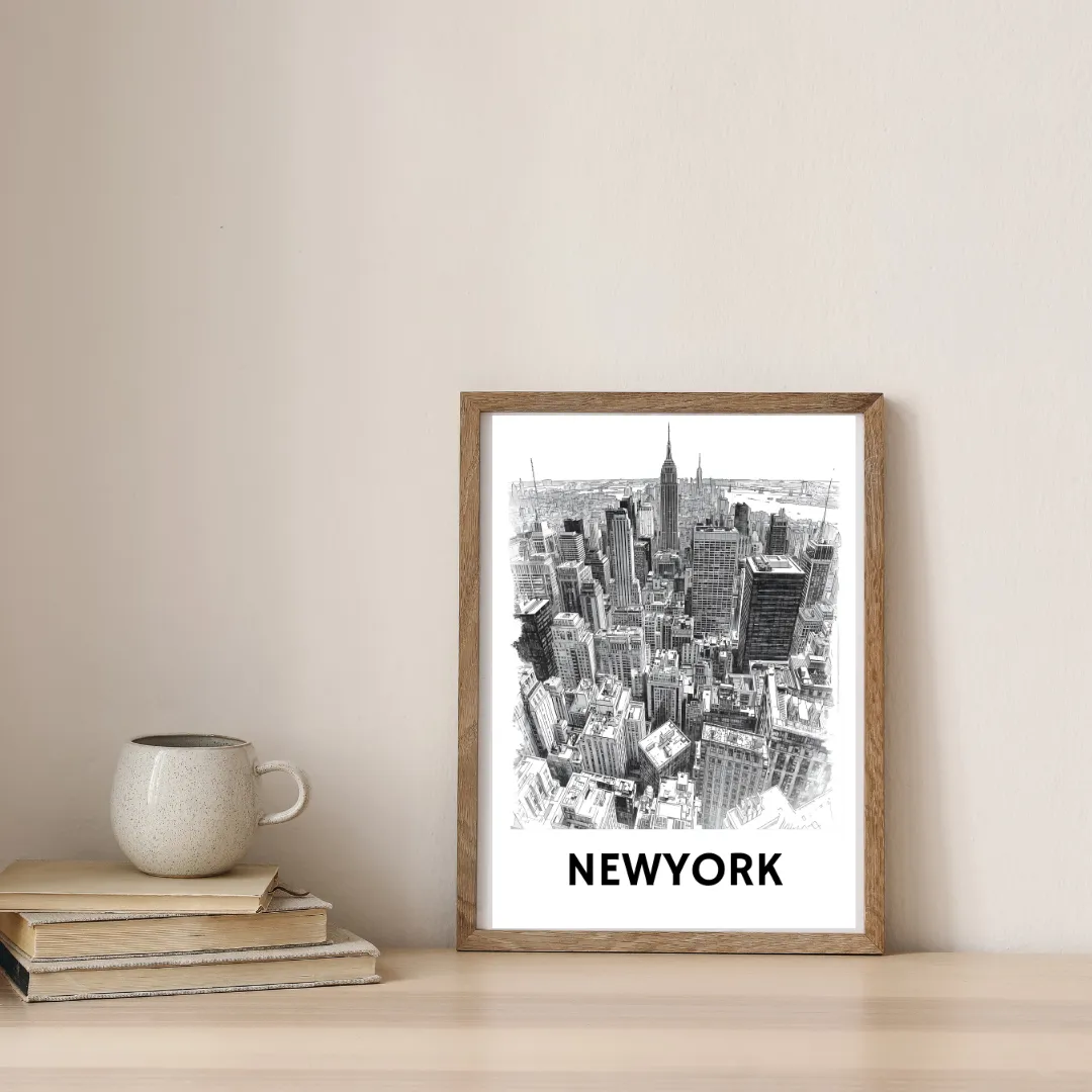 Heart Of New York City — digital art print by Lurevi