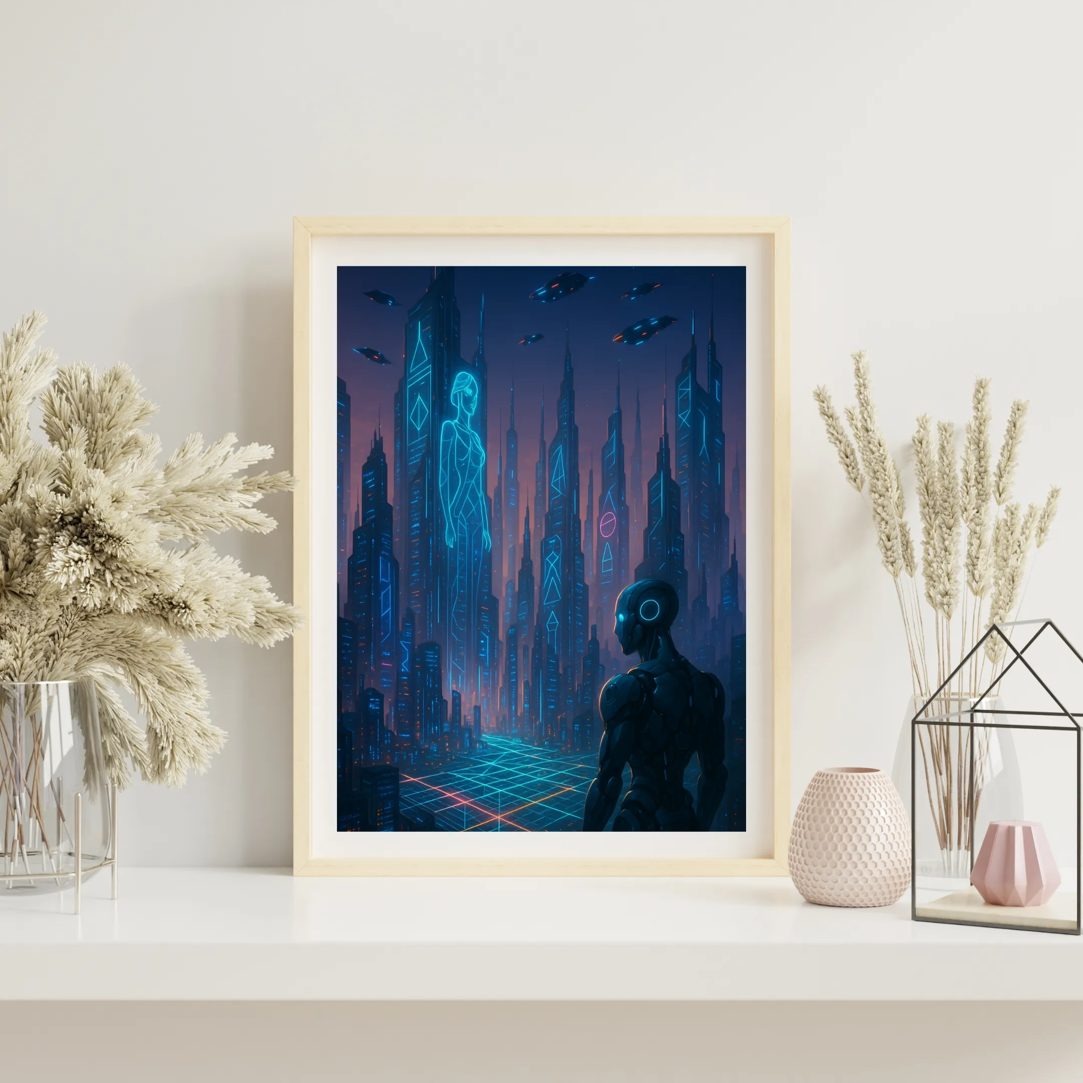 Neon Genesis Vigil — digital art print by Lurevi