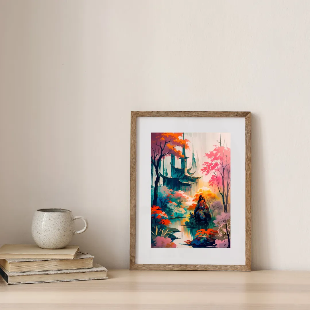 Reflections of Serenity — digital art print by Lurevi