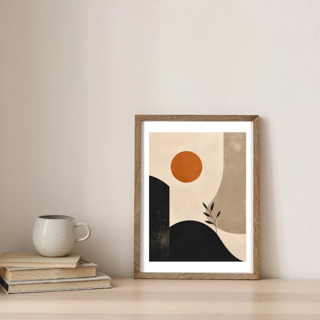 Modern Desert Serenity — digital art print by Lurevi