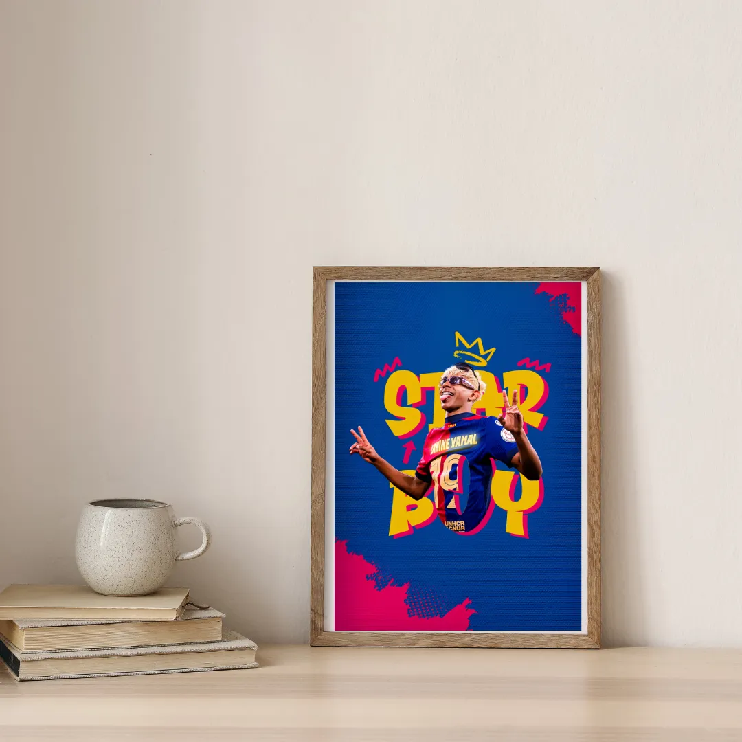Lamine Yamal - Rise Of A New King — digital art print by Lurevi