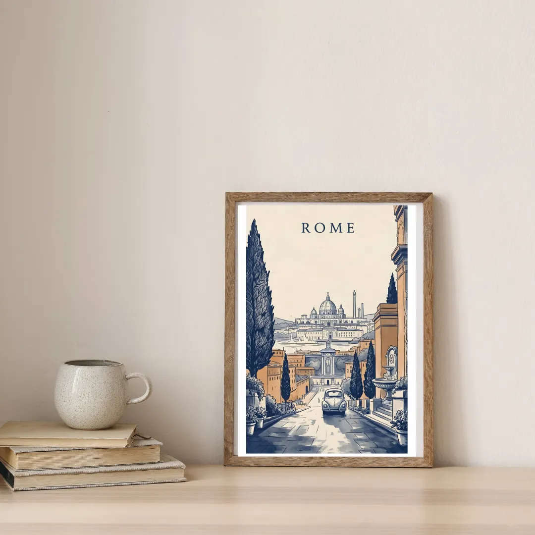 Timeless Roads of Rome — digital art print by Lurevi