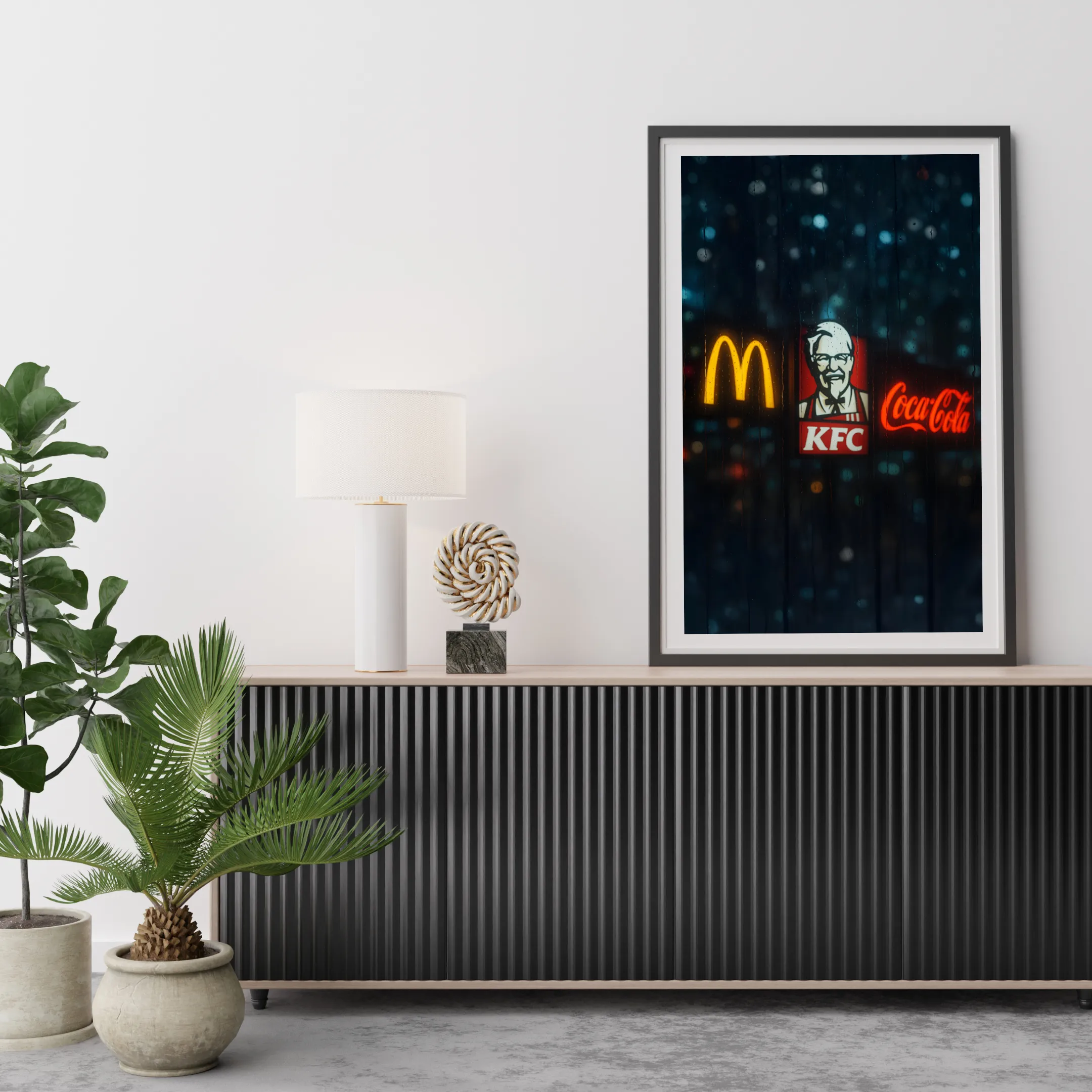 Rainy Neon Craving Nights — digital art print by Lurevi
