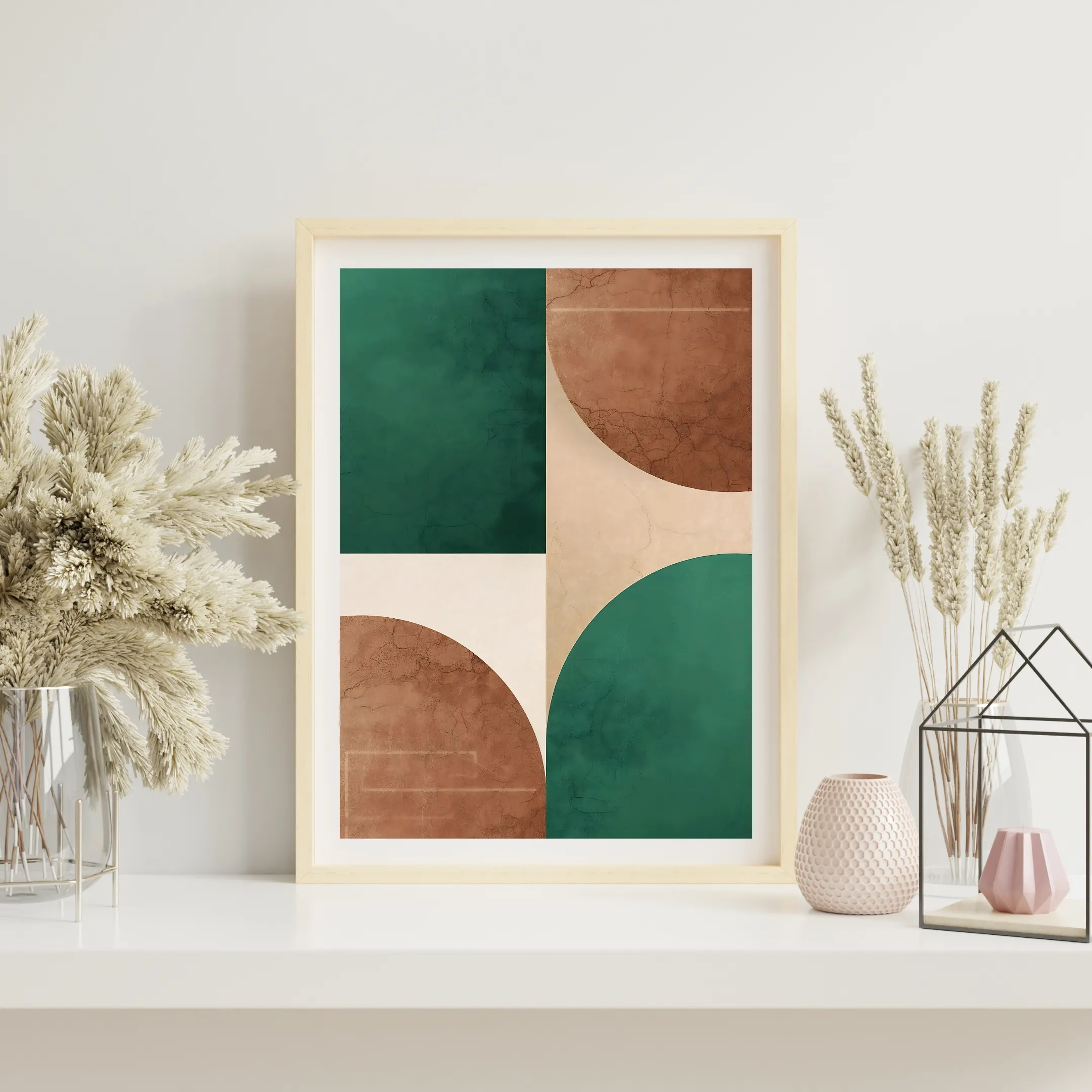 Earth and Emerald Balance — digital art print by Lurevi