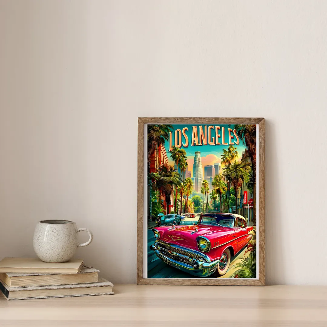 Los Angeles Boulevard Elegance — digital art print by Lurevi