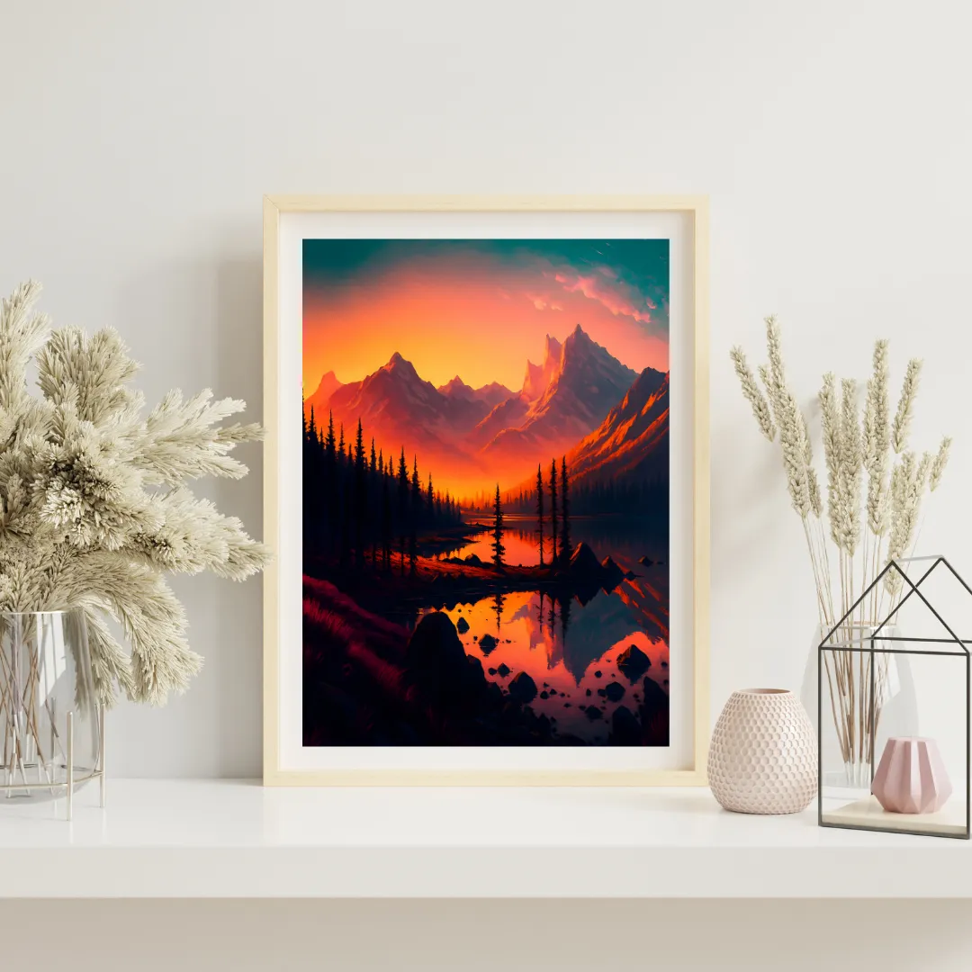 The Burning Horizon — digital art print by Lurevi