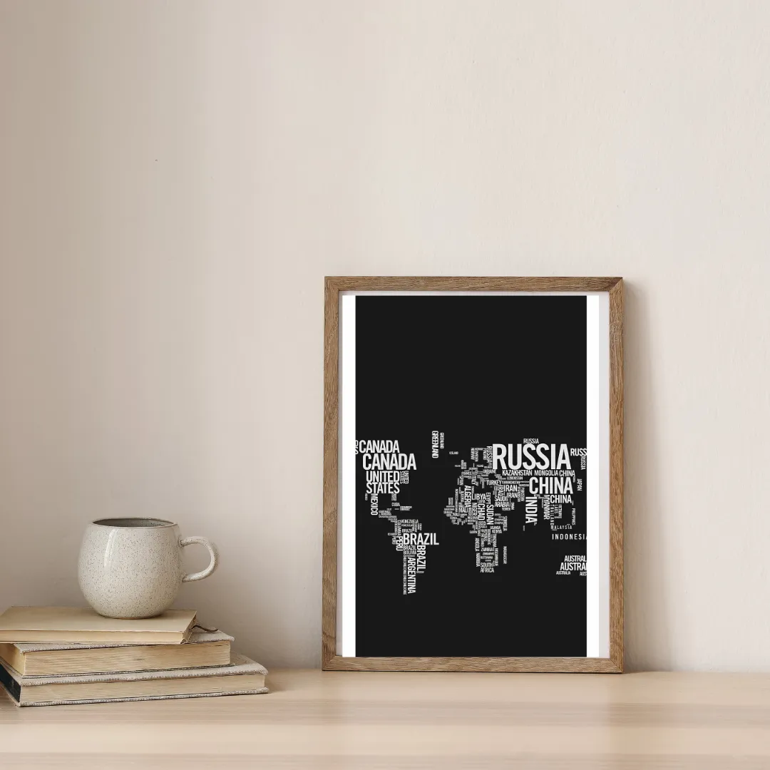 Nations in Words — digital art print by Lurevi
