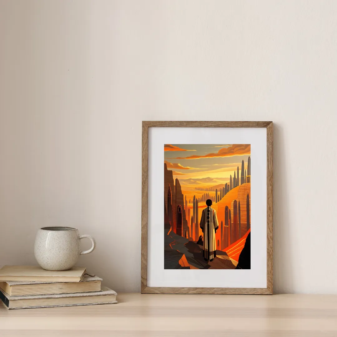 The Watcher of Horizons — digital art print by Lurevi