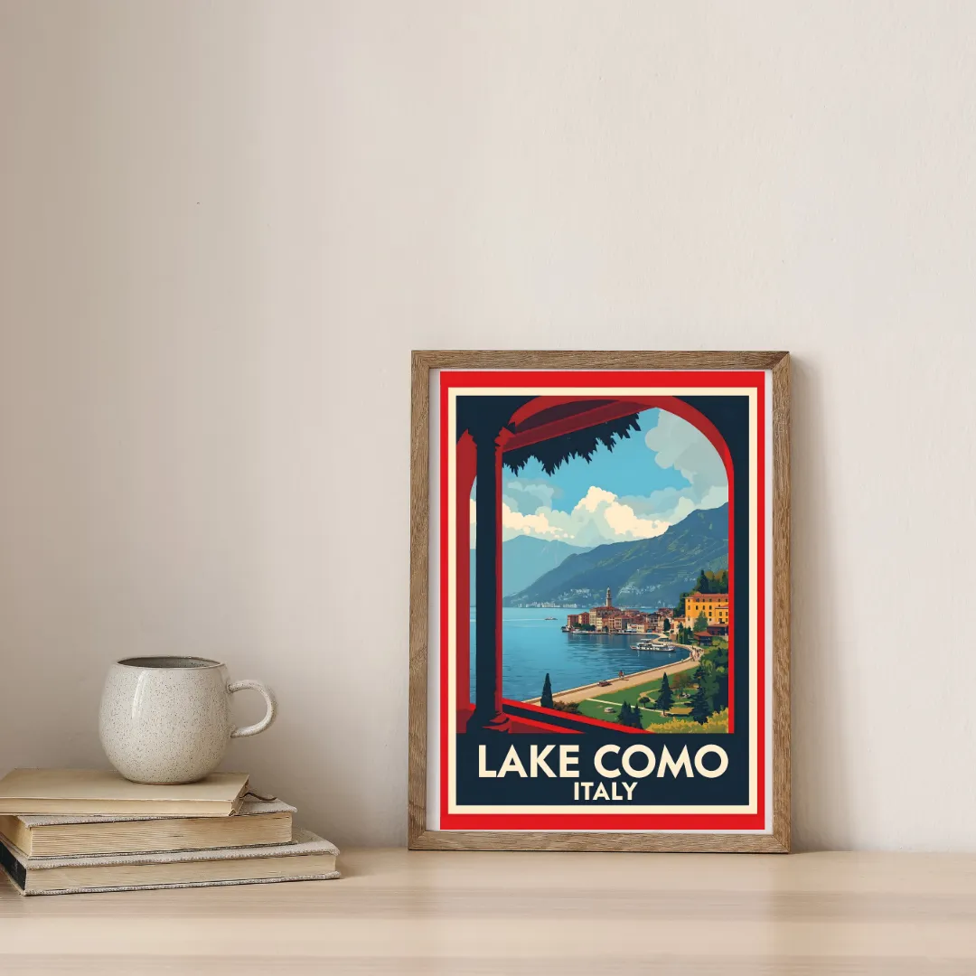 Window To Lake Como — digital art print by Lurevi