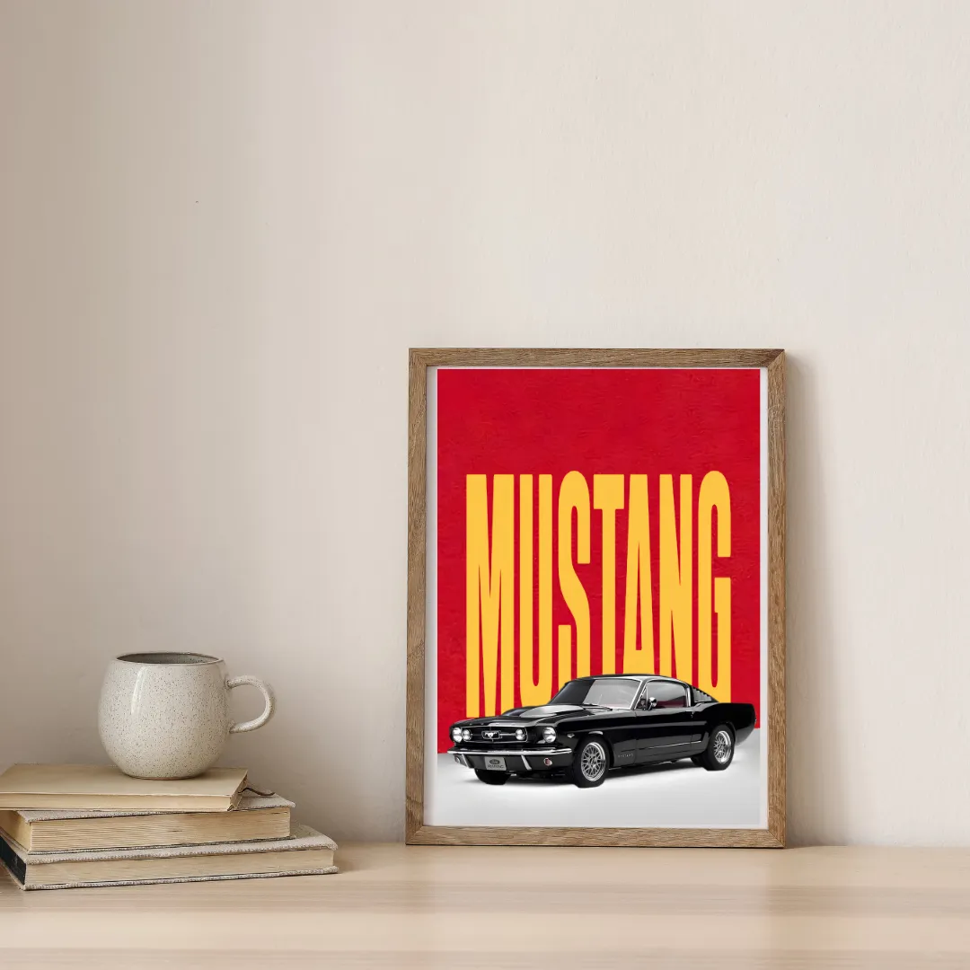 Midnight Mustang Majesty — digital art print by Lurevi
