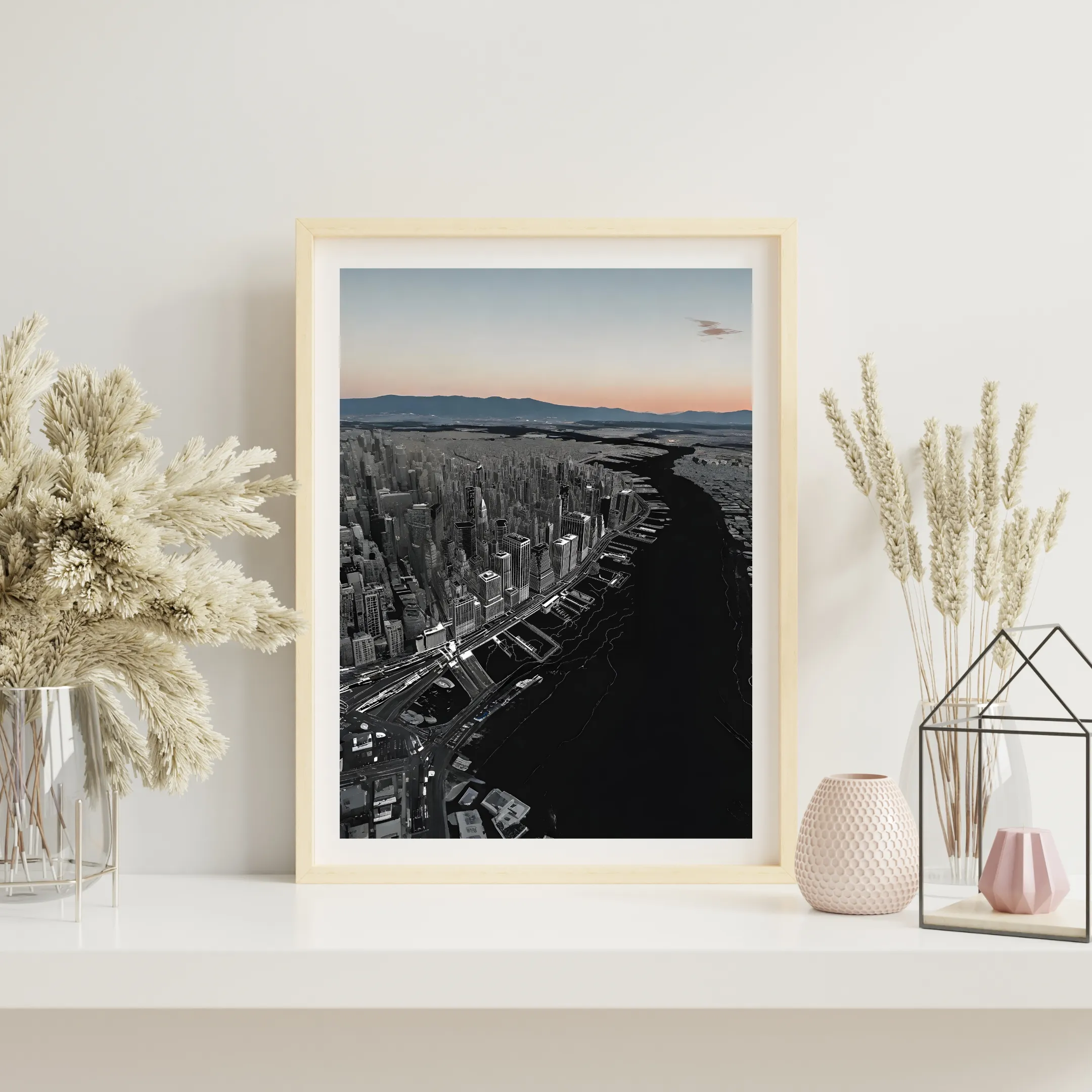 Steel Shadows Over Silent Waters — digital art print by Lurevi