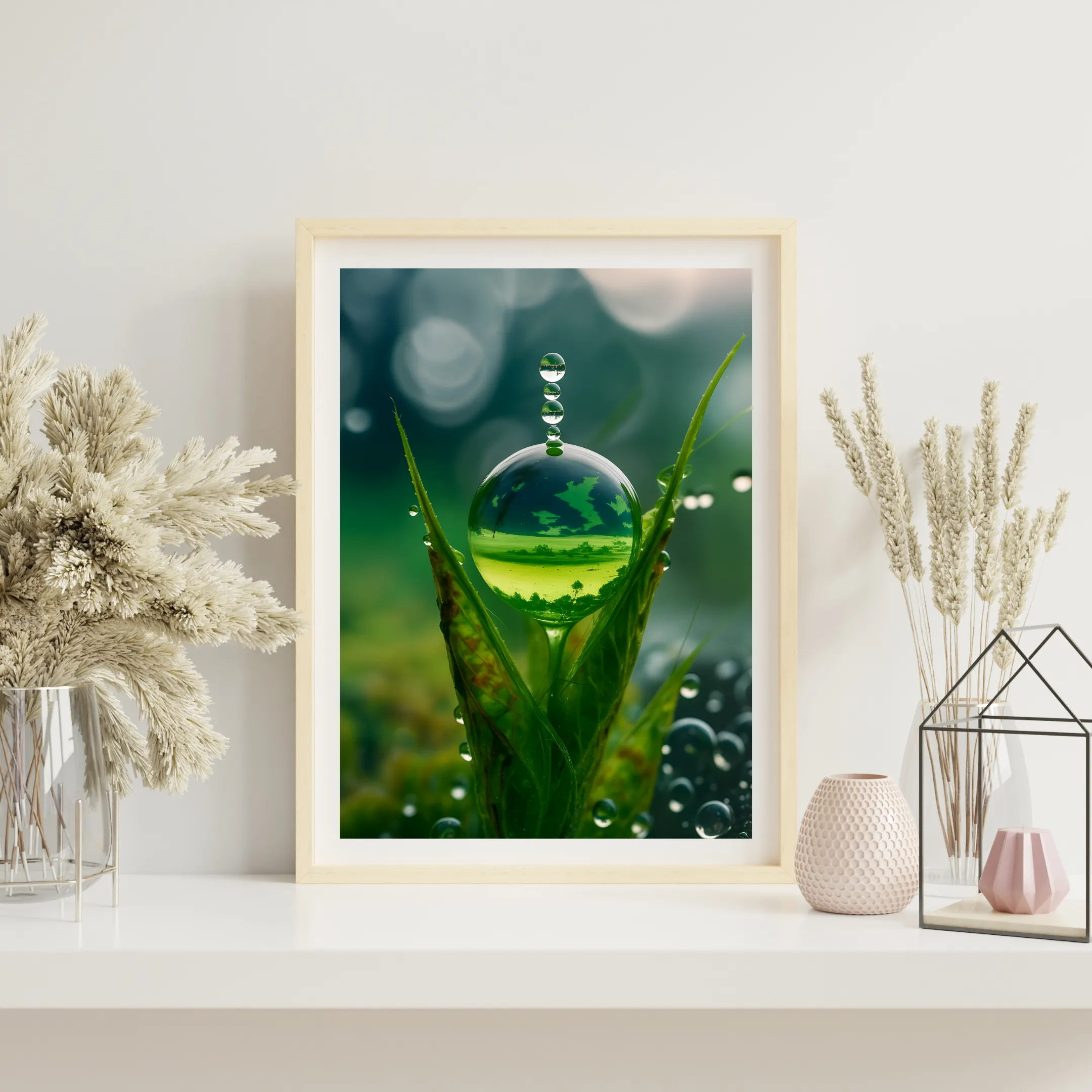 World Within a Dewdrop — digital art print by Lurevi
