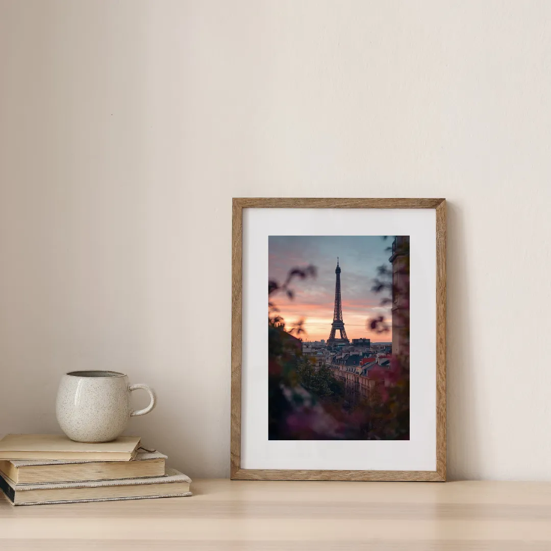 Sunset in Paris — digital art print by Lurevi