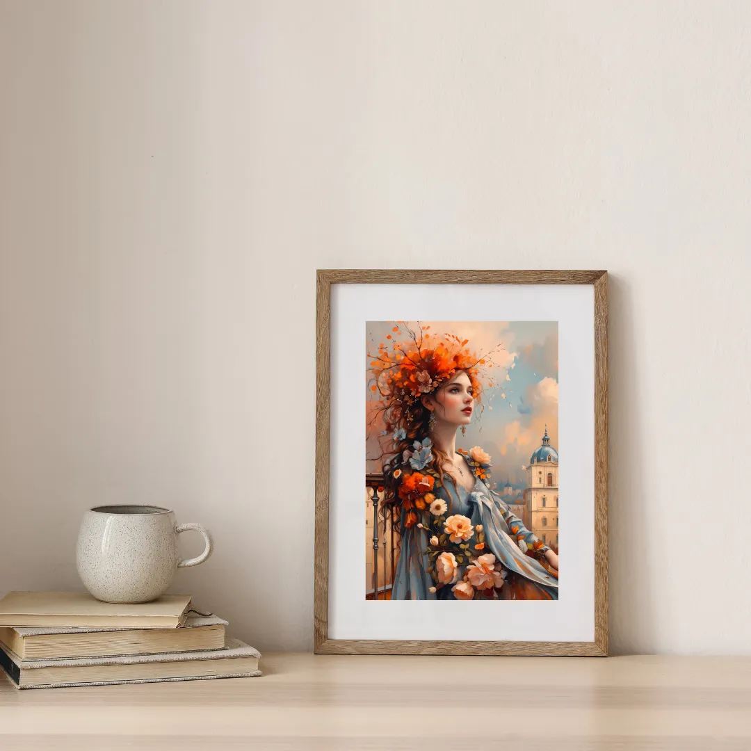 Autumn Crowned Lady — digital art print by Lurevi
