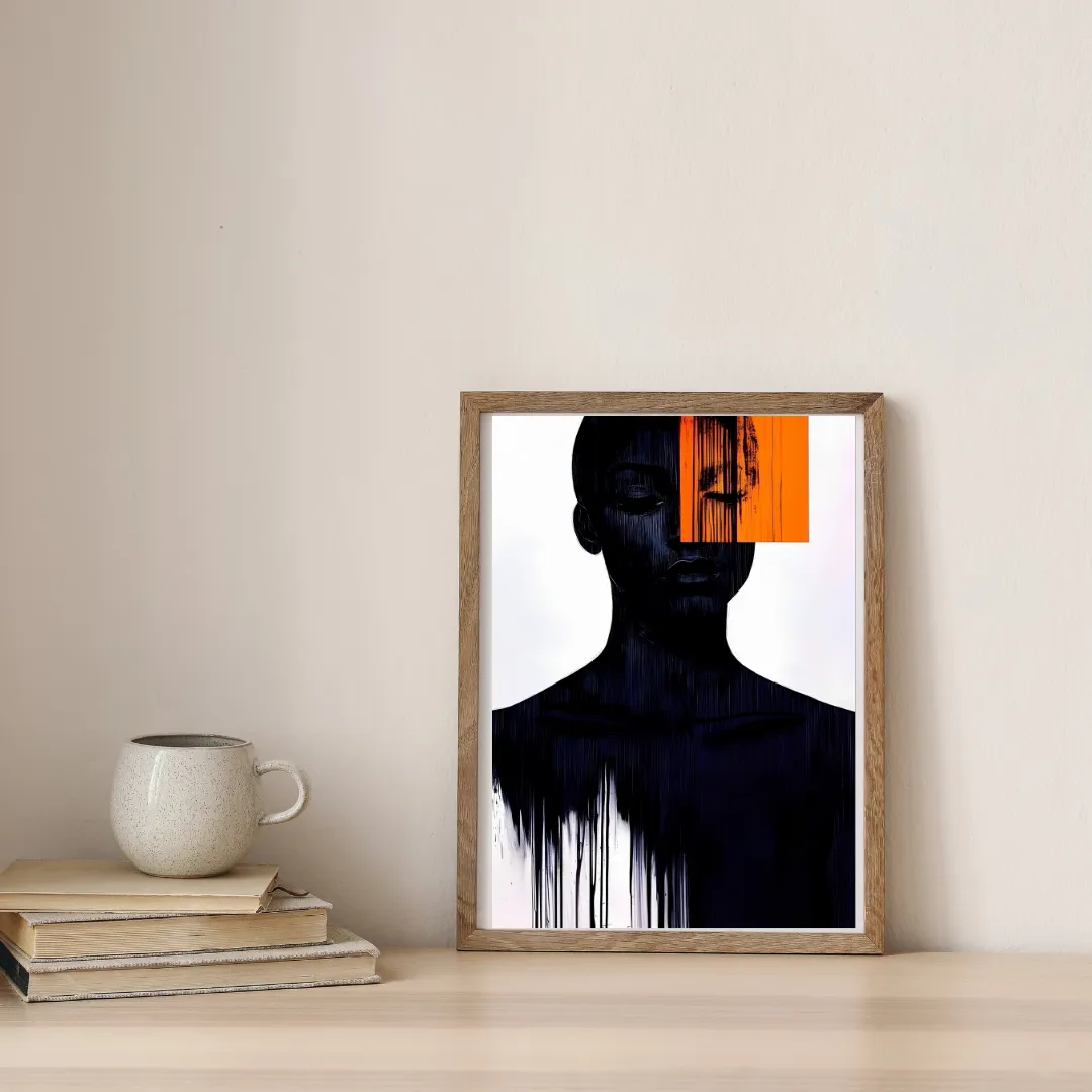 Veiled Identity in Amber — digital art print by Lurevi