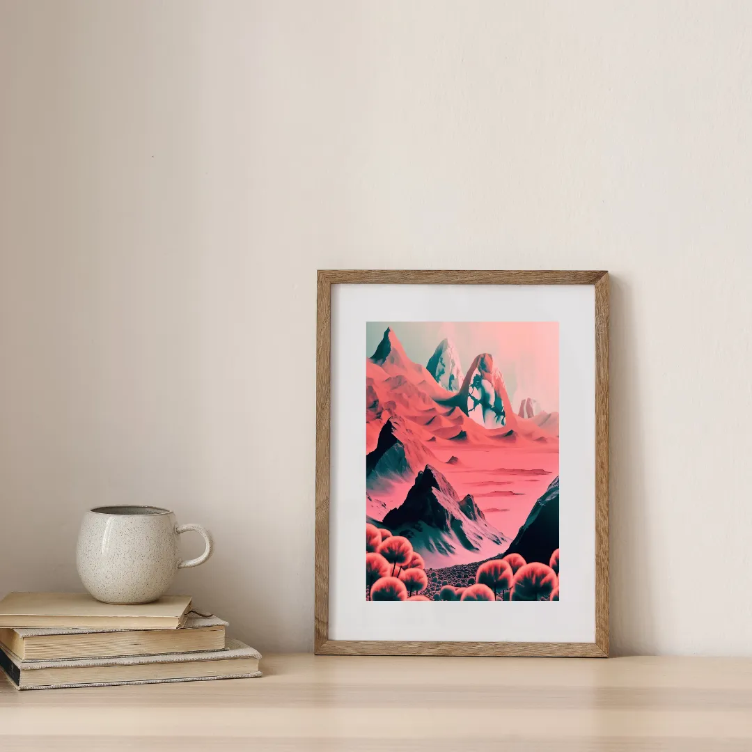 The Blush Mountainscape — digital art print by Lurevi