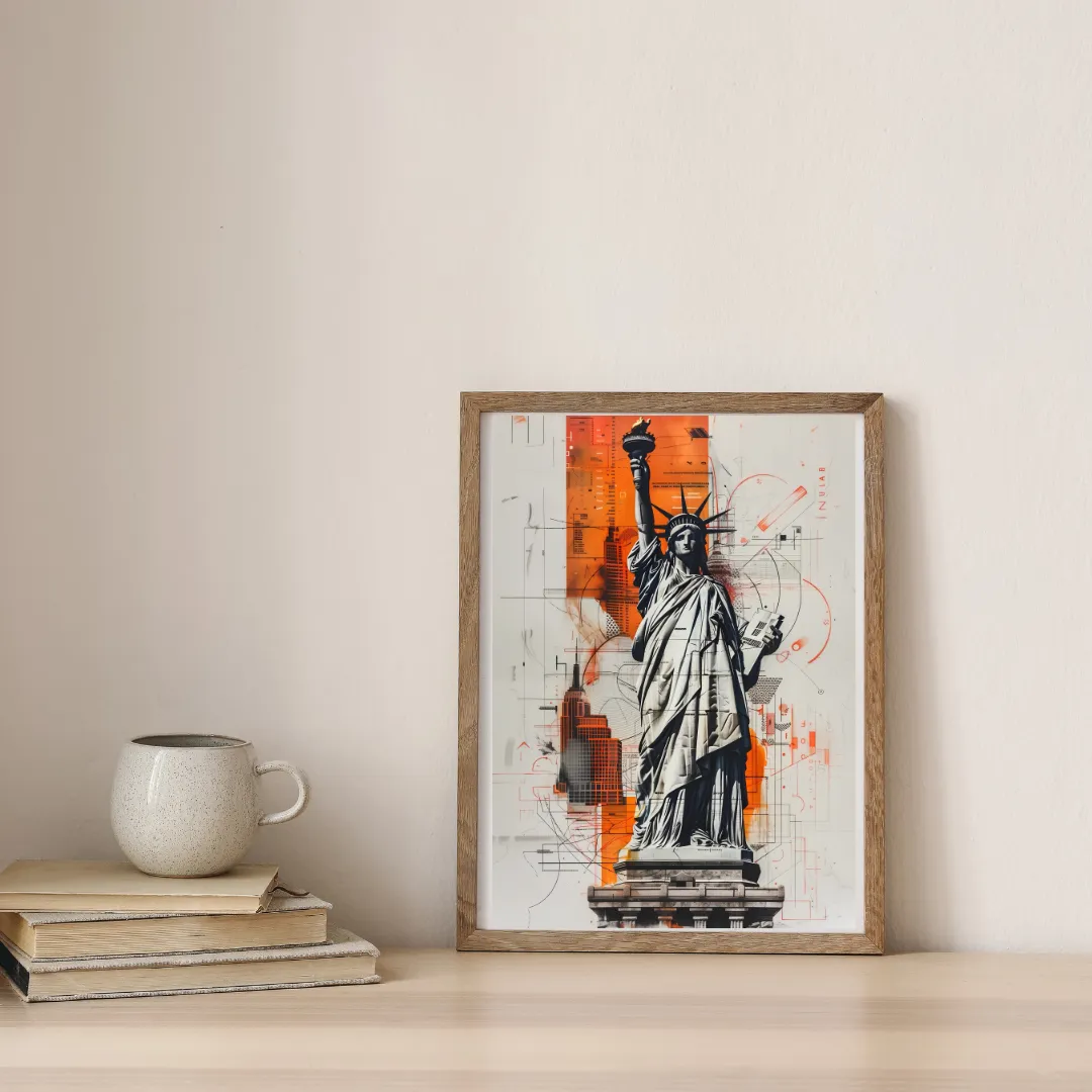 Liberty In Motion Design — digital art print by Lurevi