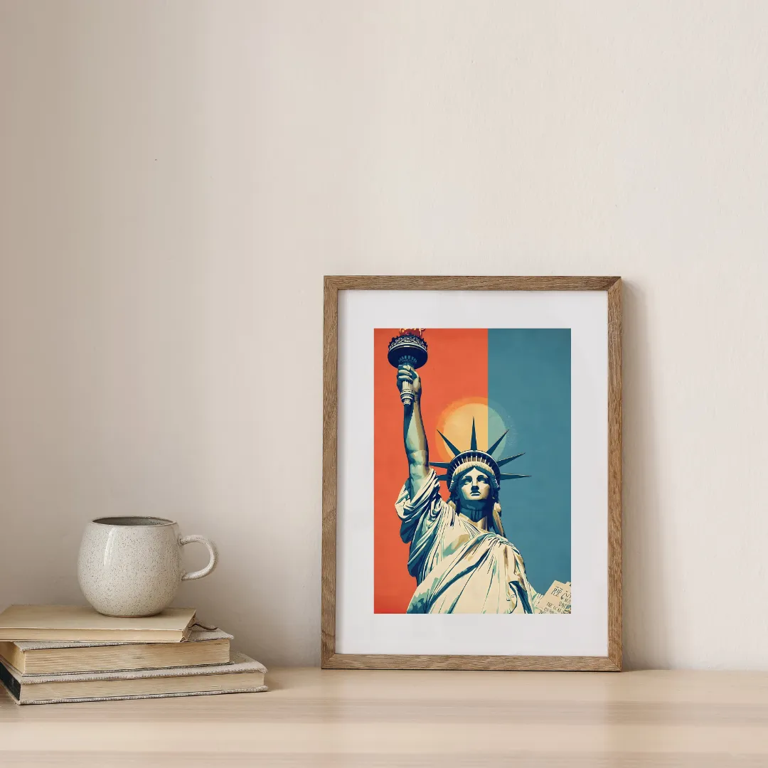 Liberty Dual Tone Poster — digital art print by Lurevi