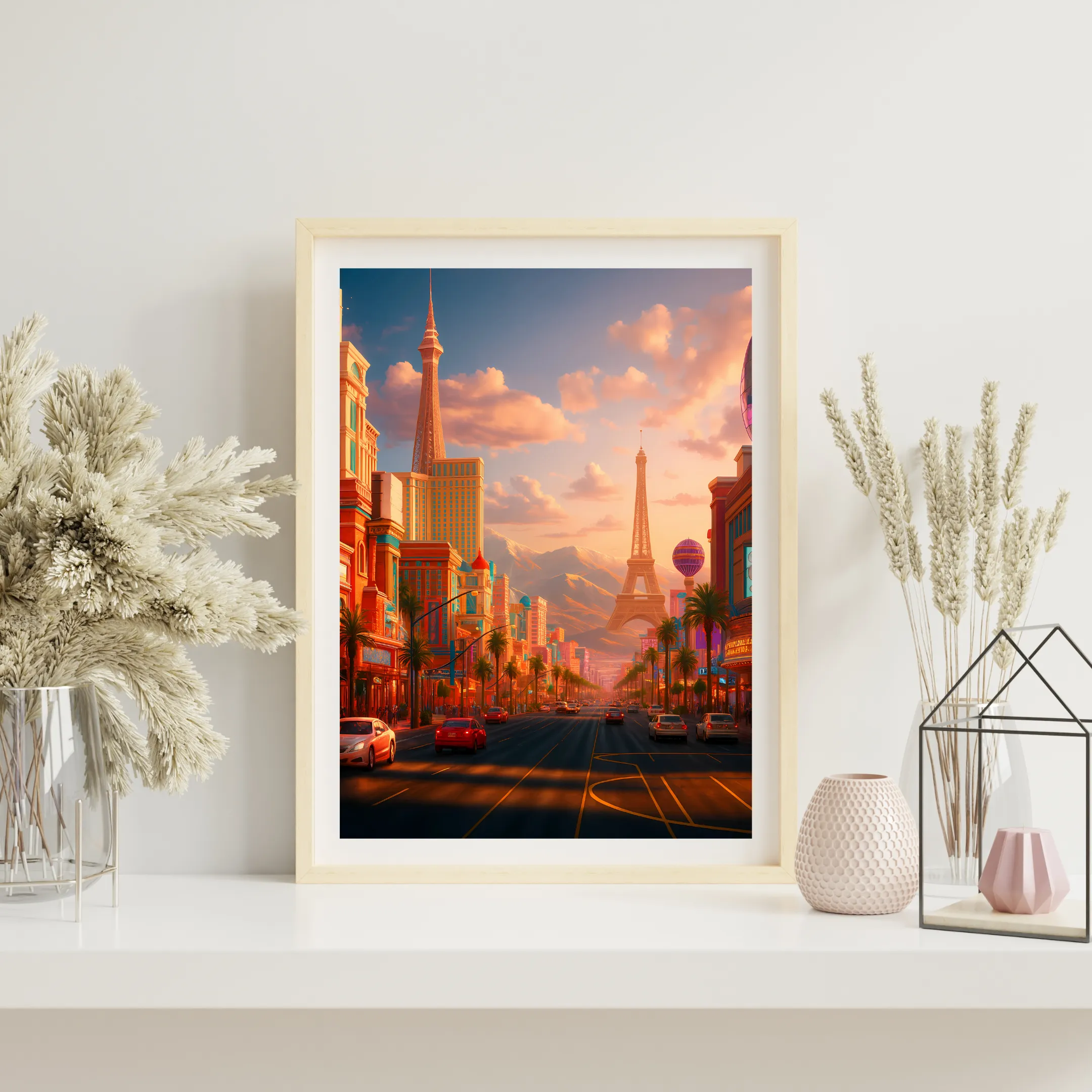 Sunset Boulevard Mirage — digital art print by Lurevi