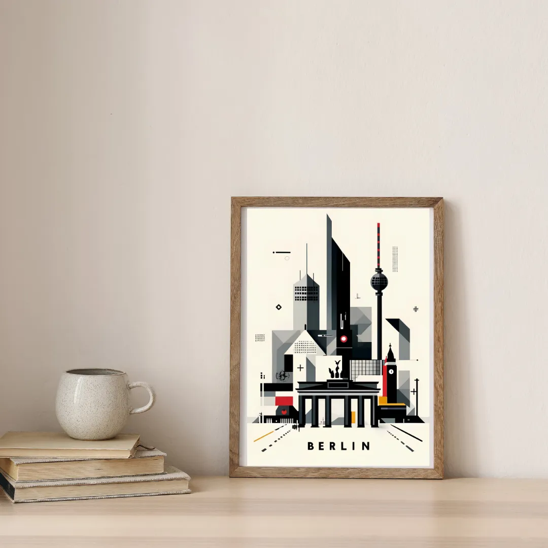 Geometric Berlin Horizons — digital art print by Lurevi