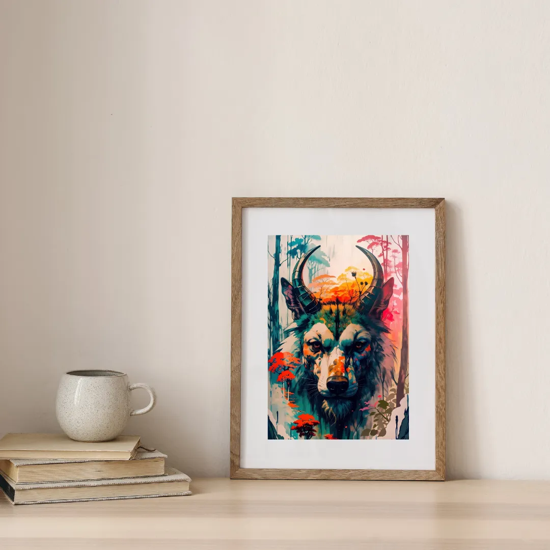 Horned Guardian — digital art print by Lurevi
