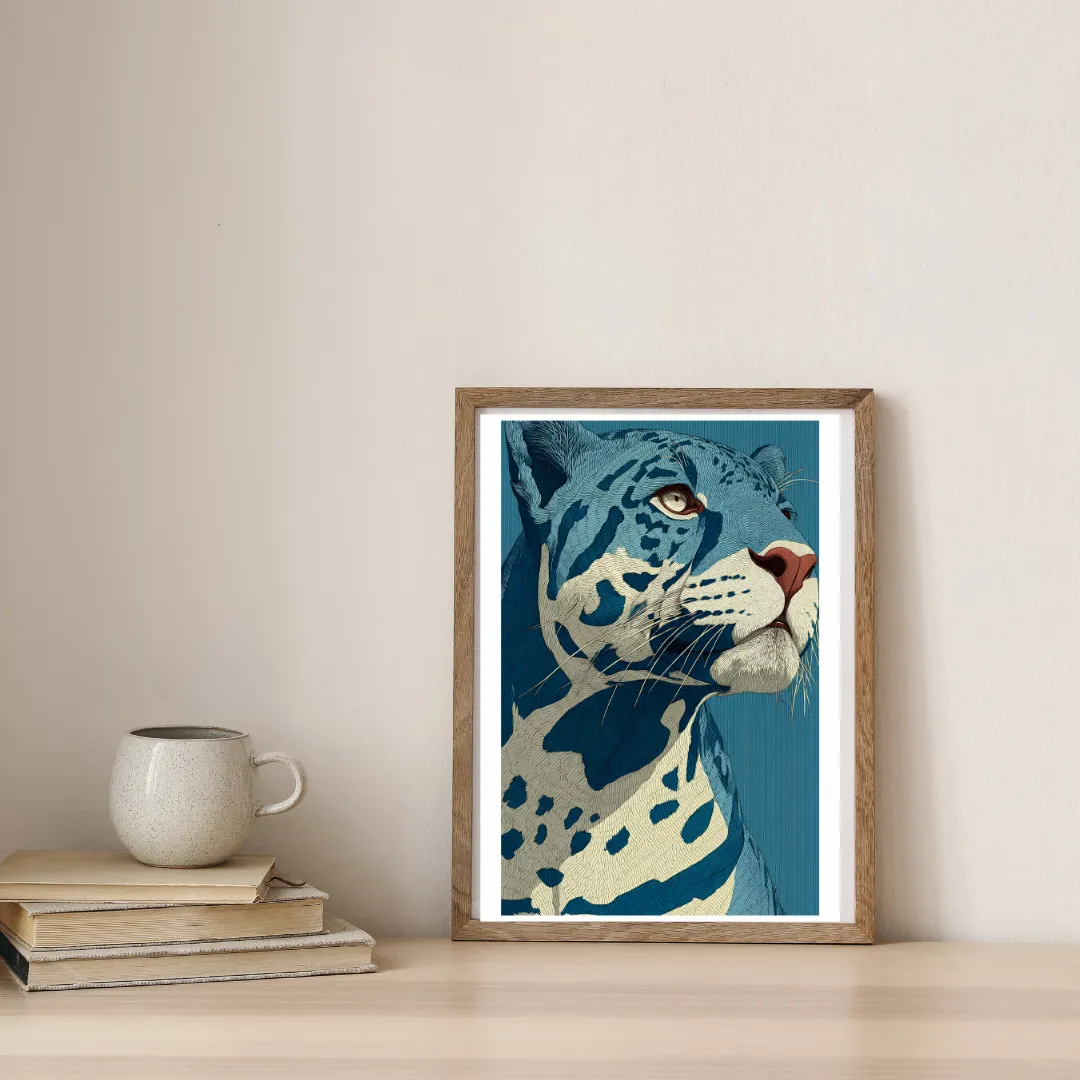 The Blue Leopard — digital art print by Lurevi
