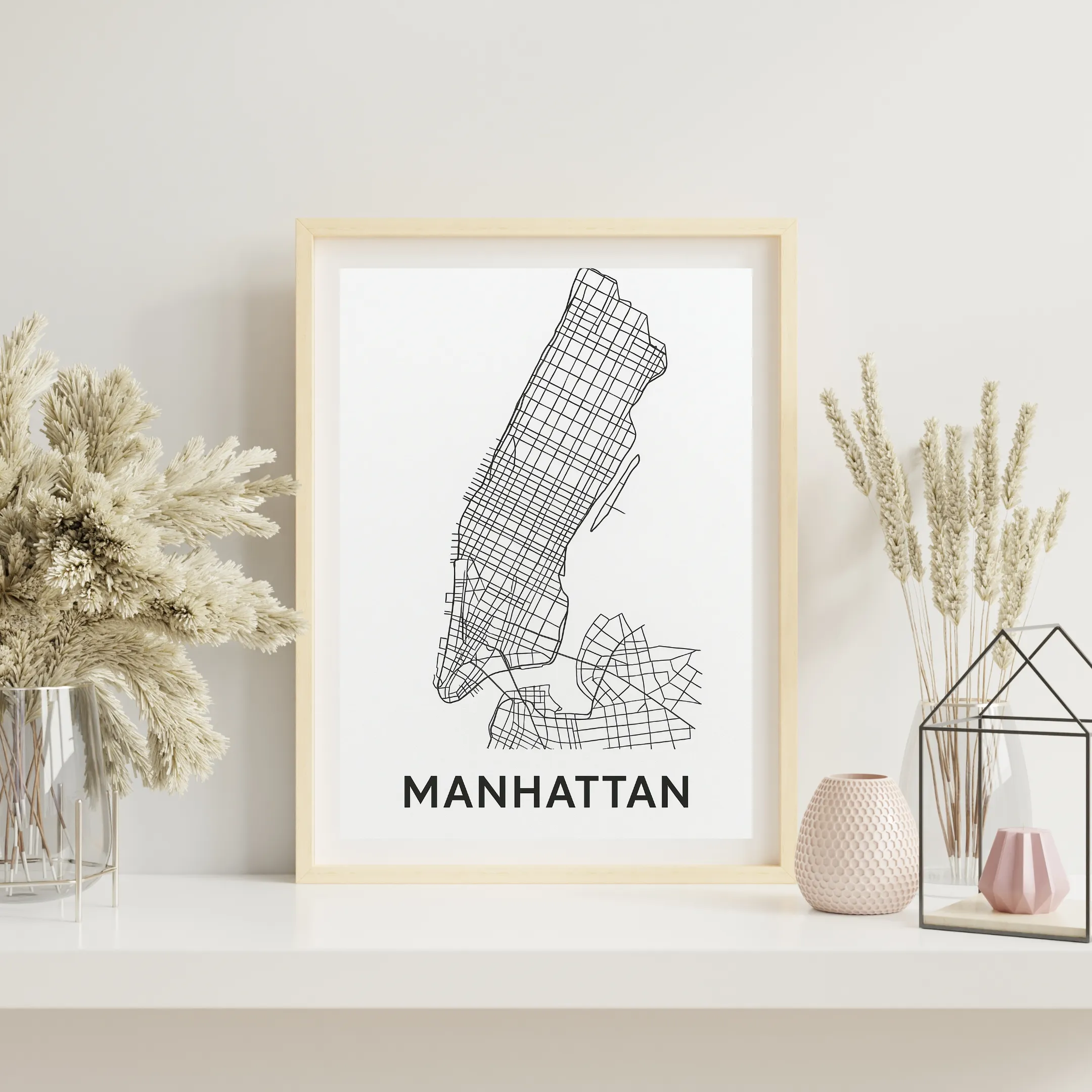Grid of Manhattan — digital art print by Lurevi