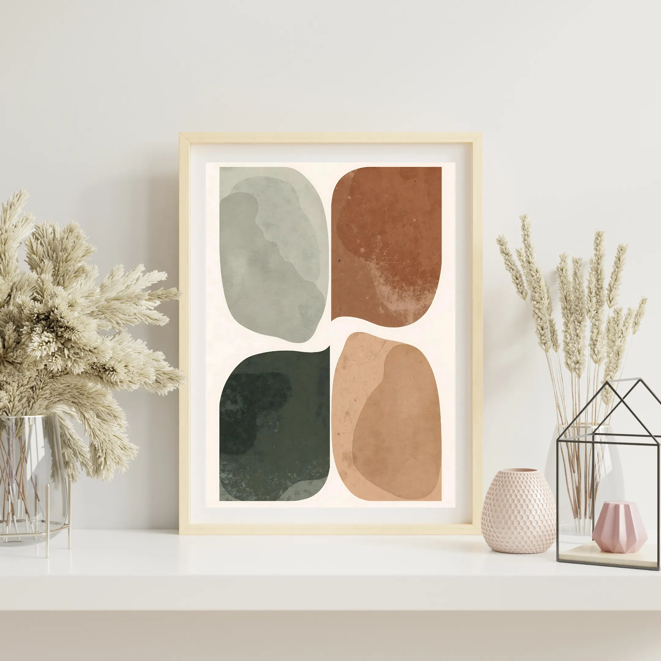 Organic Earth Shapes — digital art print by Lurevi
