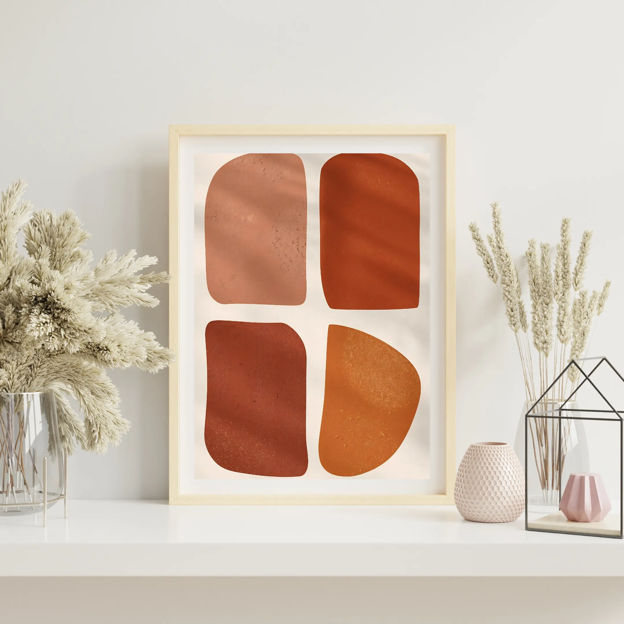 Terracotta Harmony — digital art print by Lurevi