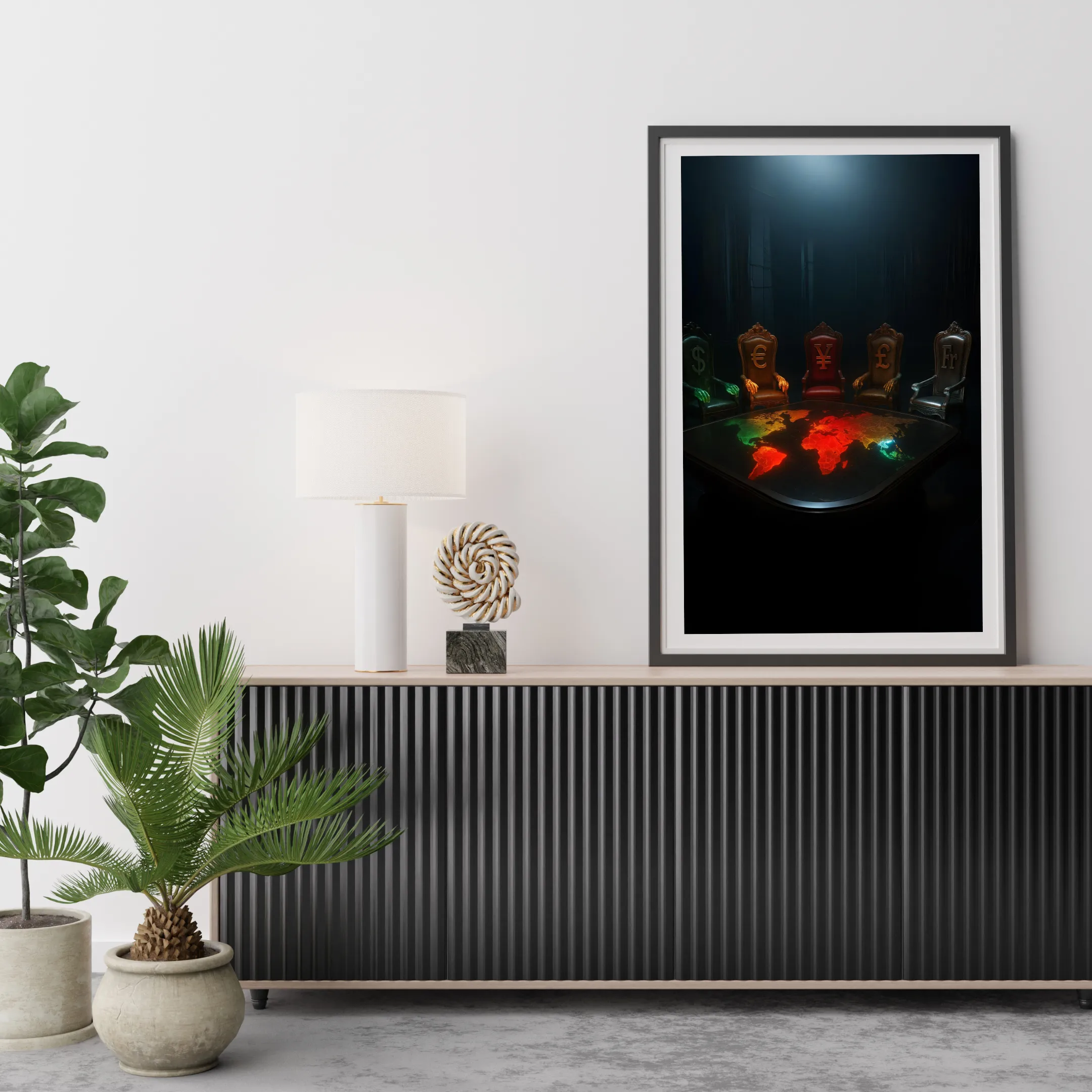 Thrones of Global Currency Power — digital art print by Lurevi